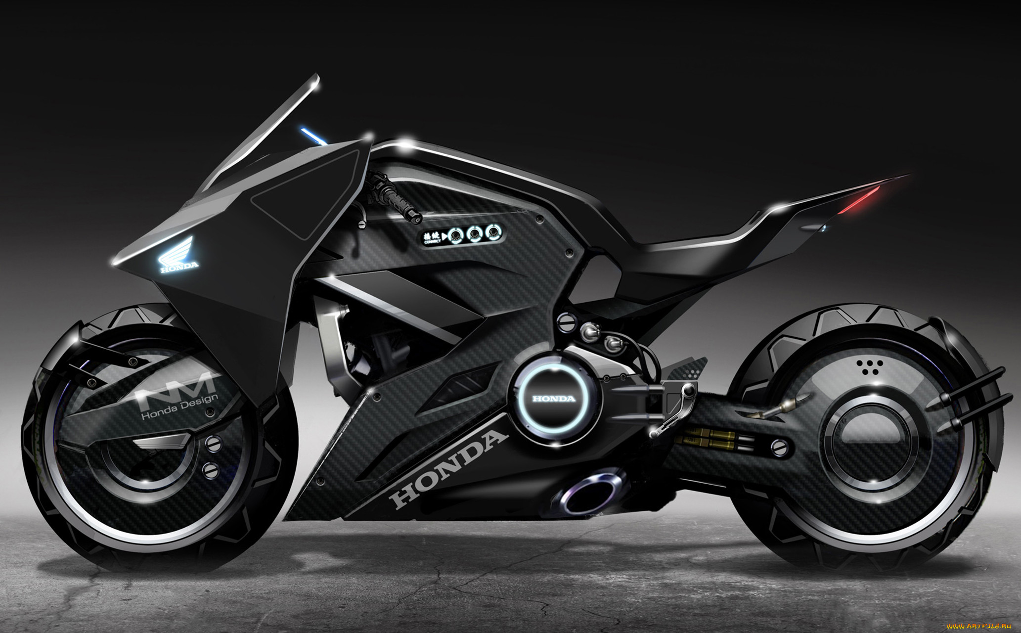 honda concept, , 3d, honda, concept, motorcycle